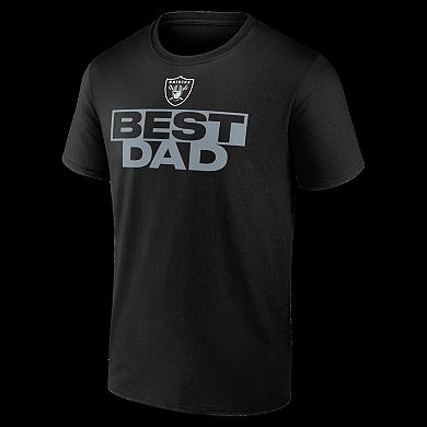 Men's Black Las Vegas Raiders Best Dad T-Shirt