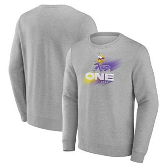 Men's Gray Minnesota Vikings As One Skol Pullover Sweatshirt