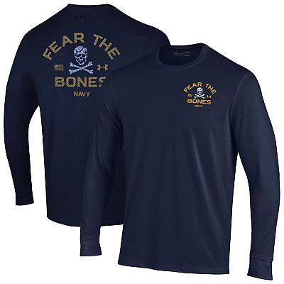 Navy Midshipmen Under Armour Long Sleeve T Shirt Mens Navy Blue Long Sleeve  Under Armour 2025