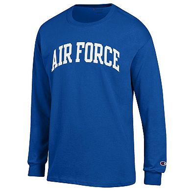 Men's Champion Royal Air Force Falcons Basic Arch Long Sleeve T-Shirt