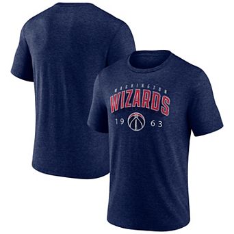 Men's Navy Washington Wizards Backboard Tri-Blend T-Shirt
