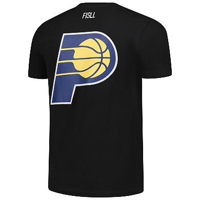 Unisex FISLL Black Indiana Pacers Oversize Logo T-Shirt