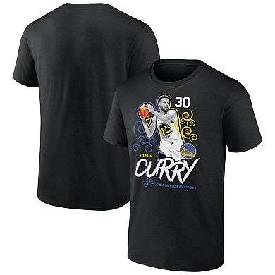Men's Stephen Curry Black Golden State Warriors Competitor T-Shirt
