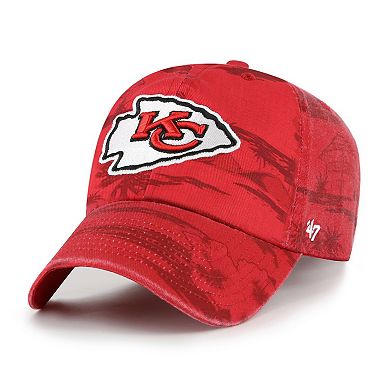 Men's '47 Red Kansas City Chiefs Fiji Clean Up Adjustable Hat