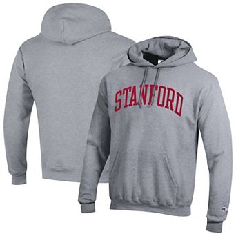Men's Champion Heather Gray Stanford Cardinal Basic Arch Fleece Pullover Hoodie