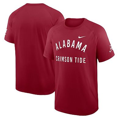 Men's Nike Crimson Alabama Crimson Tide Premium Performance Ready Raglan Dri-FIT T-Shirt
