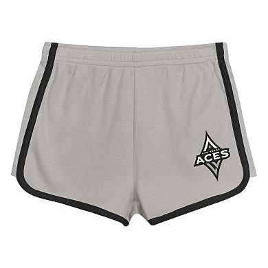 Toddler Outerstuff Gray Las Vegas Aces Double Run T-Shirt & Shorts Set