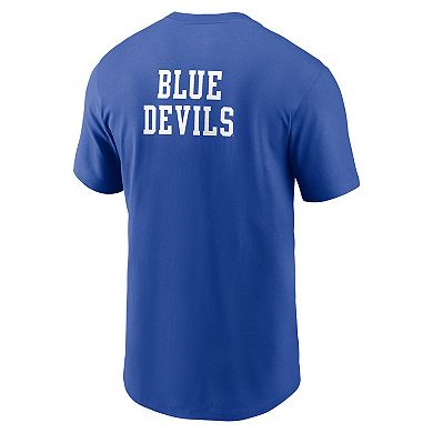 Men's Nike Royal Duke Blue Devils 2-Hit Stacked T-Shirt