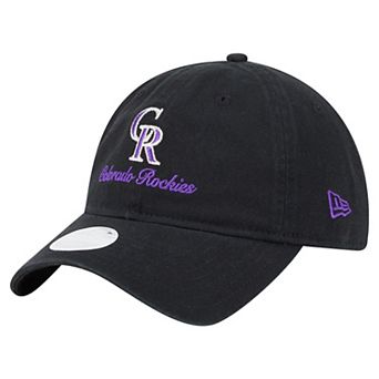 Women's�New Era Black Colorado Rockies Preppy Team 9TWENTY Adjustable Hat