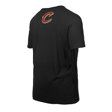 Men's New Era Black Cleveland Cavaliers Premium Wordmark T-Shirt