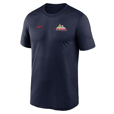 Men's Nike Navy Arizona Wildcats 2025 Sideline Small Logo Legend Performance T-Shirt