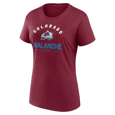 Women's Burgundy Colorado Avalanche Unrivaled T-Shirt