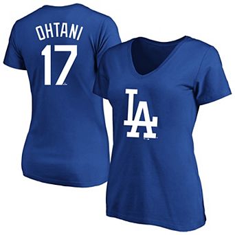 Women's�Profile Shohei Ohtani Royal Los Angeles Dodgers Plus Size Name & Number T-Shirt