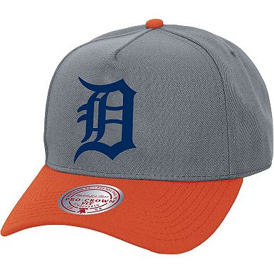Unisex Mitchell & Ness Gray Detroit Tigers Basic Pro Adjustable Hat