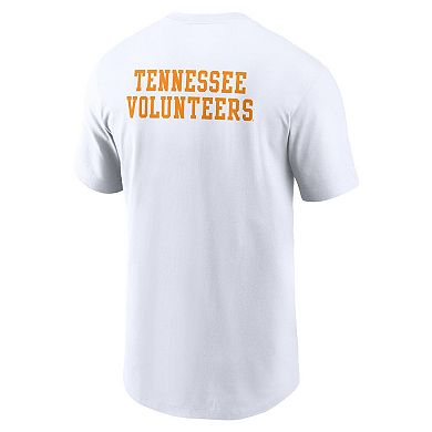 Men's Nike White Tennessee Volunteers 2-Hit Stacked T-Shirt