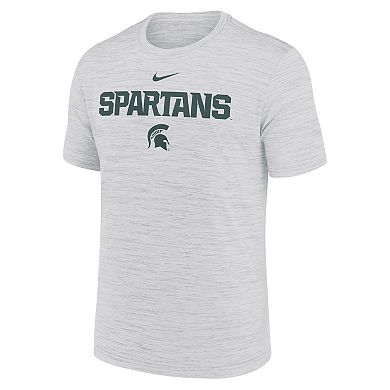 Men's Nike Ash Michigan State Spartans 2025 Sideline Velocity Performance T-Shirt