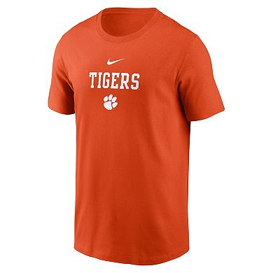 Men's Nike Orange Clemson Tigers 2-Hit Stacked T-Shirt