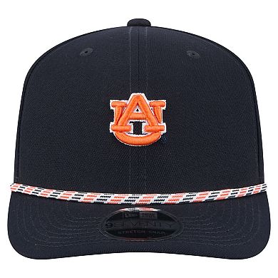Men's New Era Navy Auburn Tigers Game Day Multi-Rope 9SEVENTY Stretch-Snap Hat