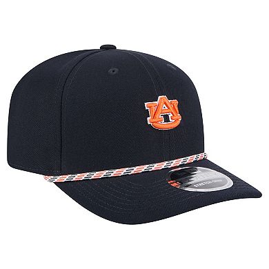 Men's New Era Navy Auburn Tigers Game Day Multi-Rope 9SEVENTY Stretch-Snap Hat