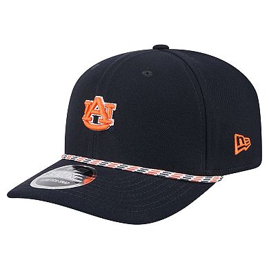 Men's New Era Navy Auburn Tigers Game Day Multi-Rope 9SEVENTY Stretch-Snap Hat
