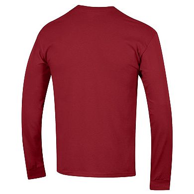 Men's Champion Crimson Alabama Crimson Tide Basic Arch Long Sleeve T-Shirt