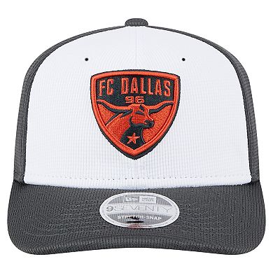 Men's New Era White/Gray FC Dallas 2025 Jersey Hook 9SEVENTY Stretch-Snap Hat