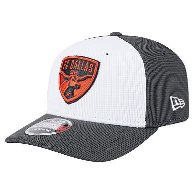Men's New Era White/Gray FC Dallas 2025 Jersey Hook 9SEVENTY Stretch-Snap Hat