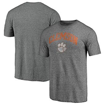 Men's Heather Gray Clemson Tigers Arched City Tri-Blend T-Shirt