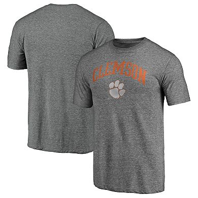 Men's Heather Gray Clemson Tigers Arched City Tri-Blend T-Shirt