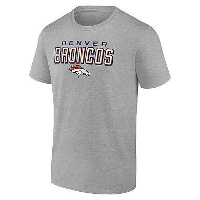 Men's Heather Gray Denver Broncos Swagger T-Shirt