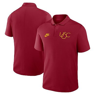 Men's Nike Cardinal USC Trojans Primetime Victory Legacy Vault Logo Performance Polo