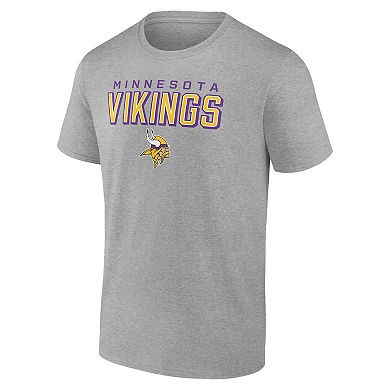 Men's Heather Gray Minnesota Vikings Swagger T-Shirt