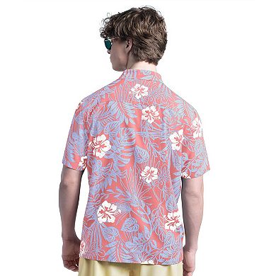 Men's Margaritaville Coral San Diego Padres Palm Shade Party Button-Up Shirt