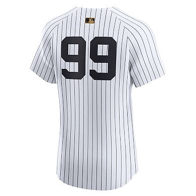 Men's Nike Aaron Judge White New York Yankees Home Elite Player Jersey