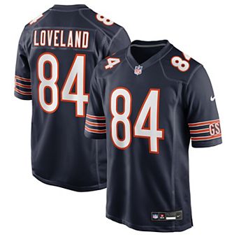 Men's Nike Colston Loveland Navy Chicago Bears 2025 NFL Draft First Round Pick Game Jersey