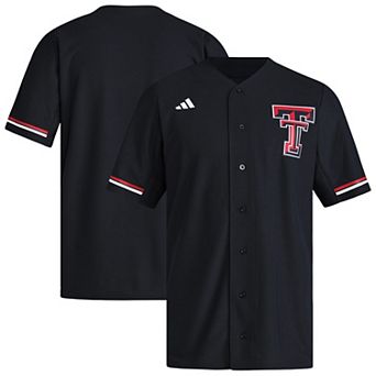 Men's�adidas Black Texas Tech Red Raiders Replica Baseball Jersey
