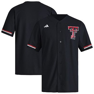 Men's adidas Black Texas Tech Red Raiders Replica Baseball Jersey