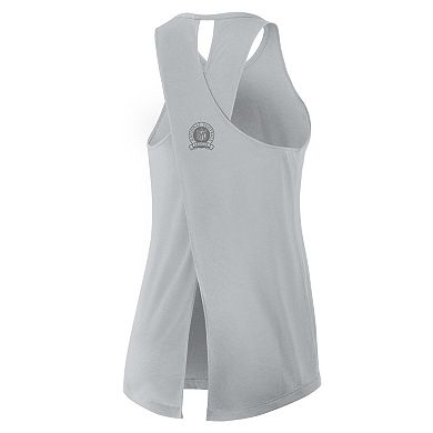 Women's Nike Gray Detroit Lions Glory Crisscross Performance Tank Top