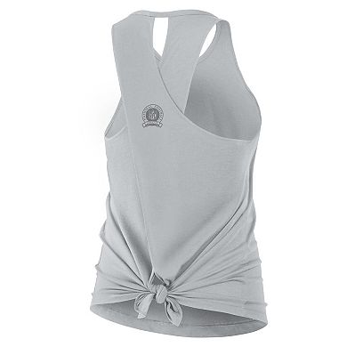 Women's Nike Gray Detroit Lions Glory Crisscross Performance Tank Top