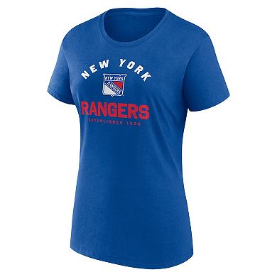 Women's Blue New York Rangers Unrivaled T-Shirt