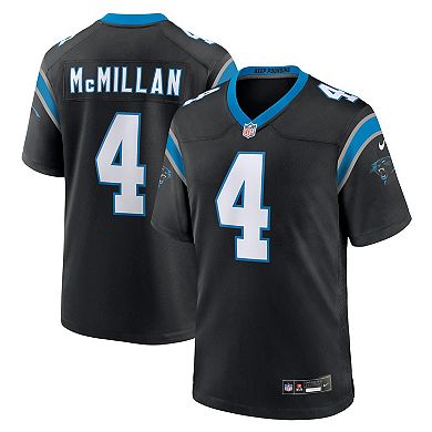Men's Nike Tetairoa McMillan Black Carolina Panthers 2025 NFL Draft First Round Pick Game Jersey