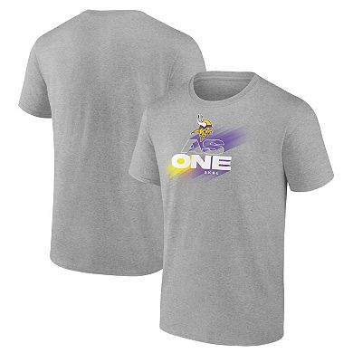 Men's Heather Gray Minnesota Vikings As One Skol T-Shirt
