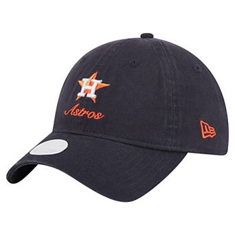 Women's�New Era Navy Houston Astros Preppy Team 9TWENTY Adjustable Hat
