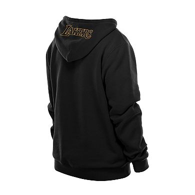 Men's�New Era Black Los Angeles Lakers Tonal Color Pop Premium Pullover Hoodie