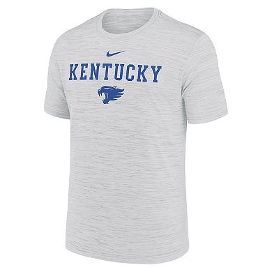 Men's Nike Ash Kentucky Wildcats 2025 Sideline Velocity Performance T-Shirt