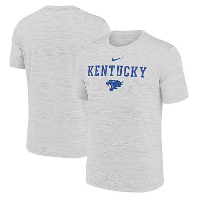 Men's Nike Ash Kentucky Wildcats 2025 Sideline Velocity Performance T-Shirt