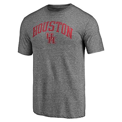 Men's Heather Gray Houston Cougars Arched City Tri-Blend T-Shirt