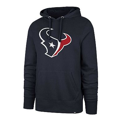 Men's '47 Navy Houston Texans Imprint Headline Pullover Hoodie