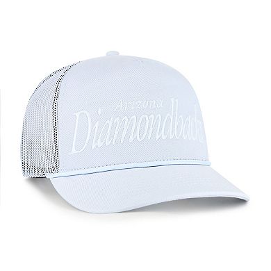 Men's '47 Light Blue Arizona Diamondbacks Foundation Script Hitch Adjustable Trucker Hat