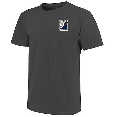 Men's Graphite Penn State Nittany Lions Comfort Colors Minimal Vista Distressed Graphics T-Shirt